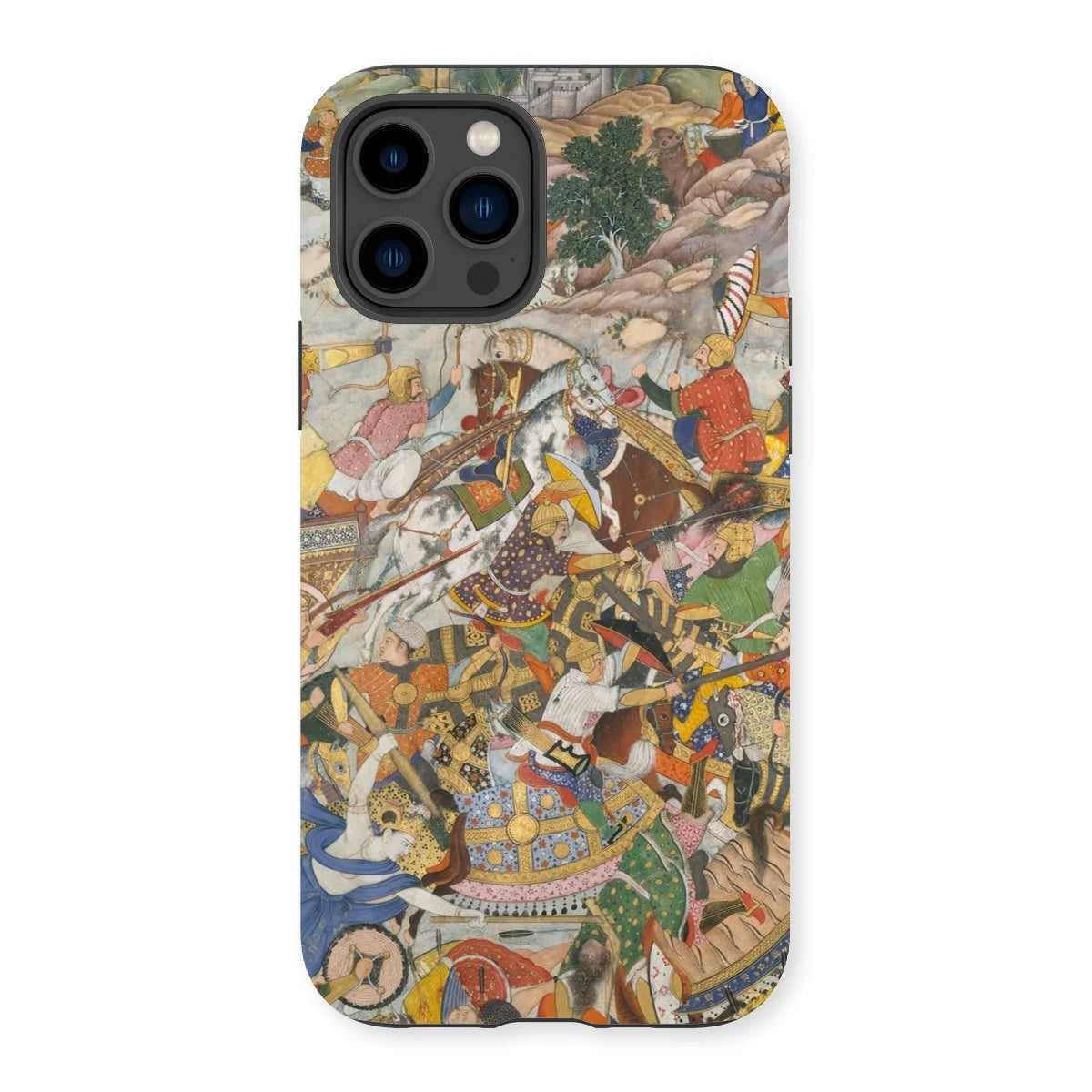 Krishna & Balarma Fighting the Enemy - Harivamsa Iphone Case 14 Pro / Matte Mobile Phone Cases