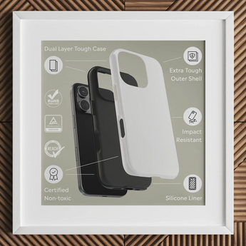 Krishna & Balarma Fighting the Enemy - Harivamsa Iphone Case, White Black Dual-layer Tough Case Silicone Liner Impact-resistant