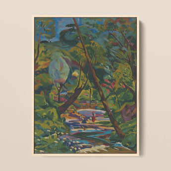 Kubinsky Stream - Arnold Peter Weisz Kubinccan Art Print / Canvas, 12x16’’ / 31x41cm / Natural Frame, Posters Prints & Visual Artwork, Toby