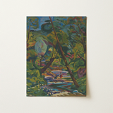 Kubinsky Stream - Arnold Peter Weisz Kubinccan Art Print / Canvas, 12x16’’ / 31x41cm / Unframed / no Border, Posters Prints & Visual