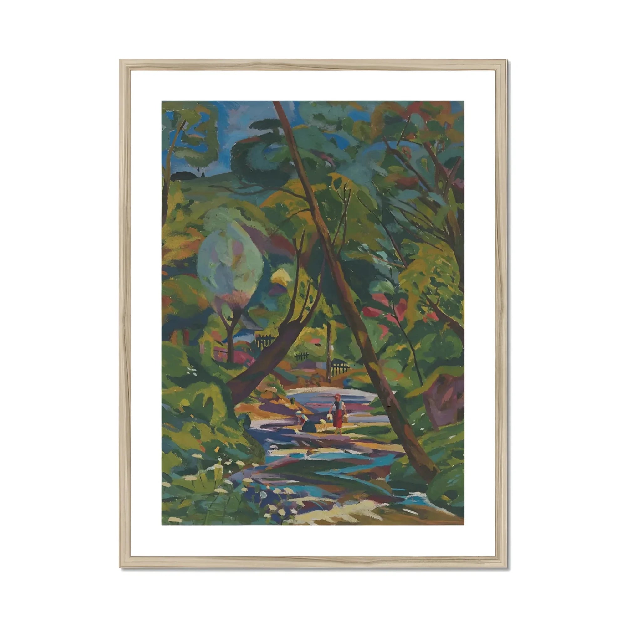 Kubinsky Stream - Arnold Peter Weisz Kubinccan Art Print, Framed Impressionistic Landscape Painting
