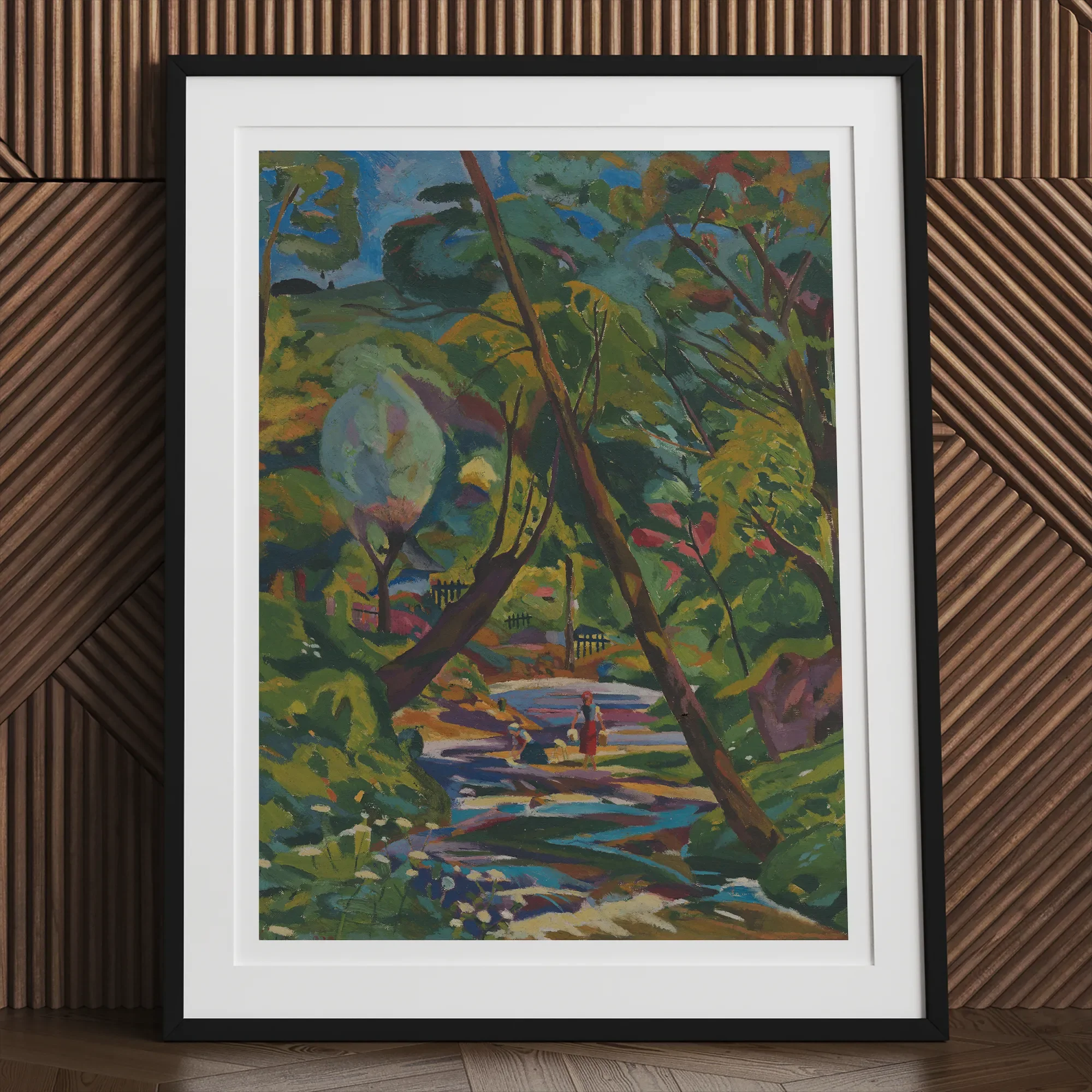 Kubinsky Stream - Arnold Peter Weisz Kubinccan Art Print, Framed Landscape Painting