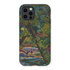 Kubinsky Stream - Arnold Peter Weisz Kubinccan Iphone Case, 12 Pro / Matte, Iphone Case Colorful Painted Landscape Design Trees Water