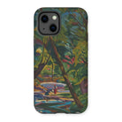 Kubinsky Stream - Arnold Peter Weisz Kubinccan Iphone Case, 13 / Matte, Phone Case Tropical Landscape Painting Palm Trees Water