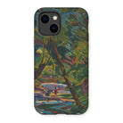 Kubinsky Stream - Arnold Peter Weisz Kubinccan Iphone Case, 14 / Matte, Phone Case Colorful Painted Landscape Trees Water