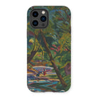 Kubinsky Stream - Arnold Peter Weisz Kubinccan Iphone Case, 14 Pro / Matte, Phone Case Colorful Painted Landscape Trees Water