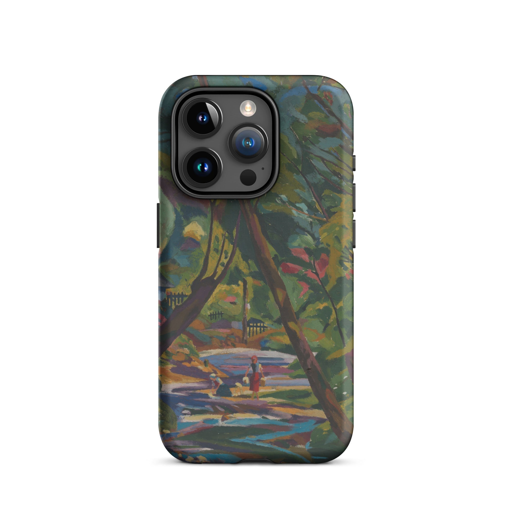 Kubinsky Stream Arnold Peter Weisz Kubinccan Iphone Case, 15 Pro / Matte, Smartphone Case Impressionistic Park Scene