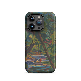 Kubinsky Stream - Arnold Peter Weisz Kubinccan Iphone Case, 15 Pro / Matte, Smartphone Case Impressionistic Park Scene