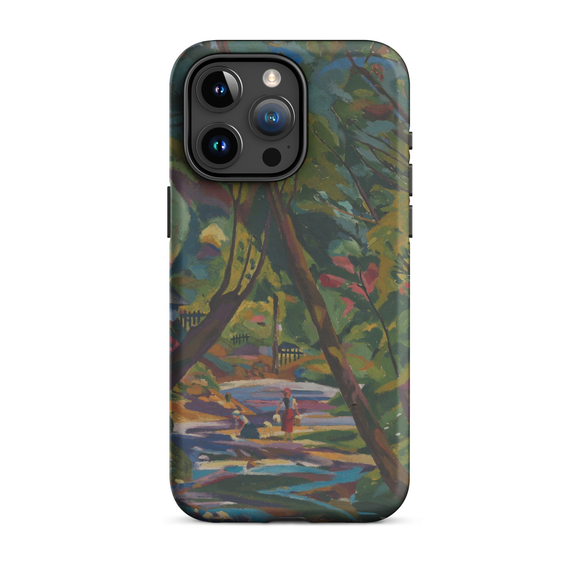 Kubinsky Stream Arnold Peter Weisz Kubinccan Iphone Case, 15 Pro Max / Matte, Iphone Case Impressionist Park Scene