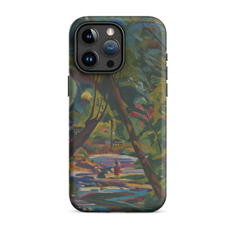 Kubinsky Stream - Arnold Peter Weisz Kubinccan Iphone Case, 15 Pro Max / Matte, Iphone Case Impressionist Park Scene