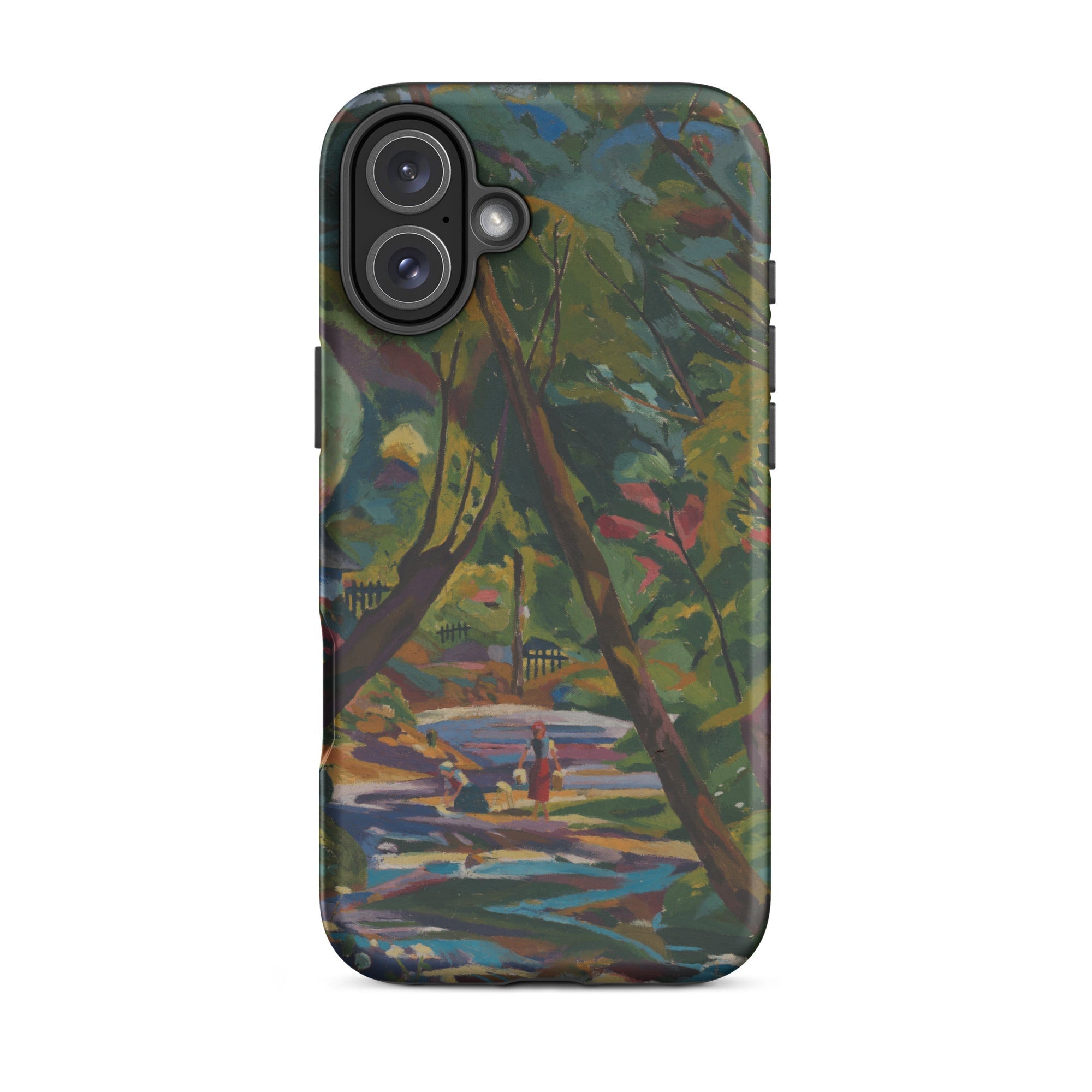 Kubinsky Stream Arnold Peter Weisz Kubinccan Iphone Case, 16 Plus / Matte, Phone Case Impressionist Park Scene