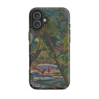 Kubinsky Stream - Arnold Peter Weisz Kubinccan Iphone Case, 16 Plus / Matte, Phone Case Impressionist Park Scene