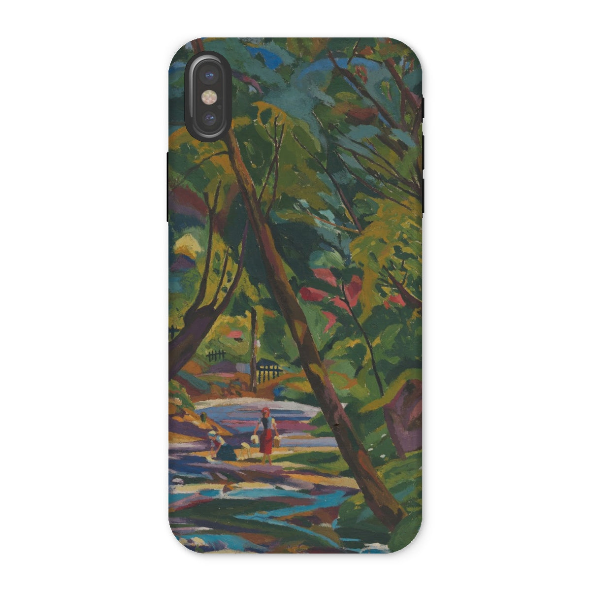 Kubinsky Stream Arnold Peter Weisz Kubinccan Iphone Case, x / Matte, Phone Case Colorful Painted Forest Scene Trees Water