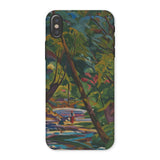 Kubinsky Stream - Arnold Peter Weisz Kubinccan Iphone Case, x / Matte, Phone Case Colorful Painted Forest Scene Trees Water
