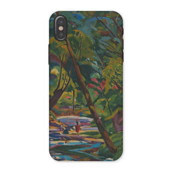 Kubinsky Stream - Arnold Peter Weisz Kubinccan Iphone Case, x / Matte, Phone Case Colorful Painted Forest Scene Trees Water