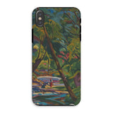 Kubinsky Stream - Arnold Peter Weisz Kubinccan Iphone Case, Xs / Matte, Phone Case Colorful Painted Landscape Trees Water