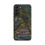 Kubinsky Stream - Arnold Peter Weisz Kubinccan Phone Case Samsung Galaxy S22 Plus / Matte Vibrant Painterly Forest Scene Bold Greens