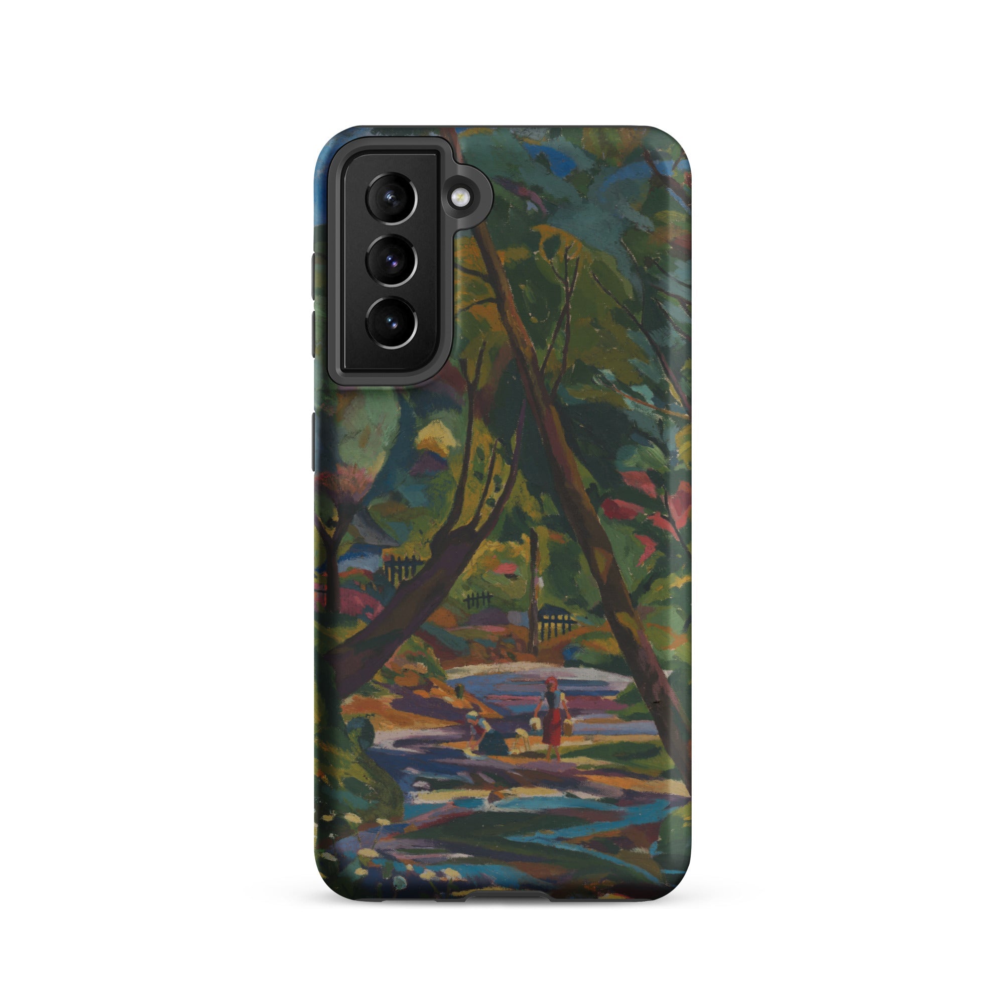 Kubinsky Stream Arnold Peter Weisz Kubinccan Samsung Case, Galaxy S21 / Matte, Smartphone Case Vibrant Impressionistic Landscape Painting