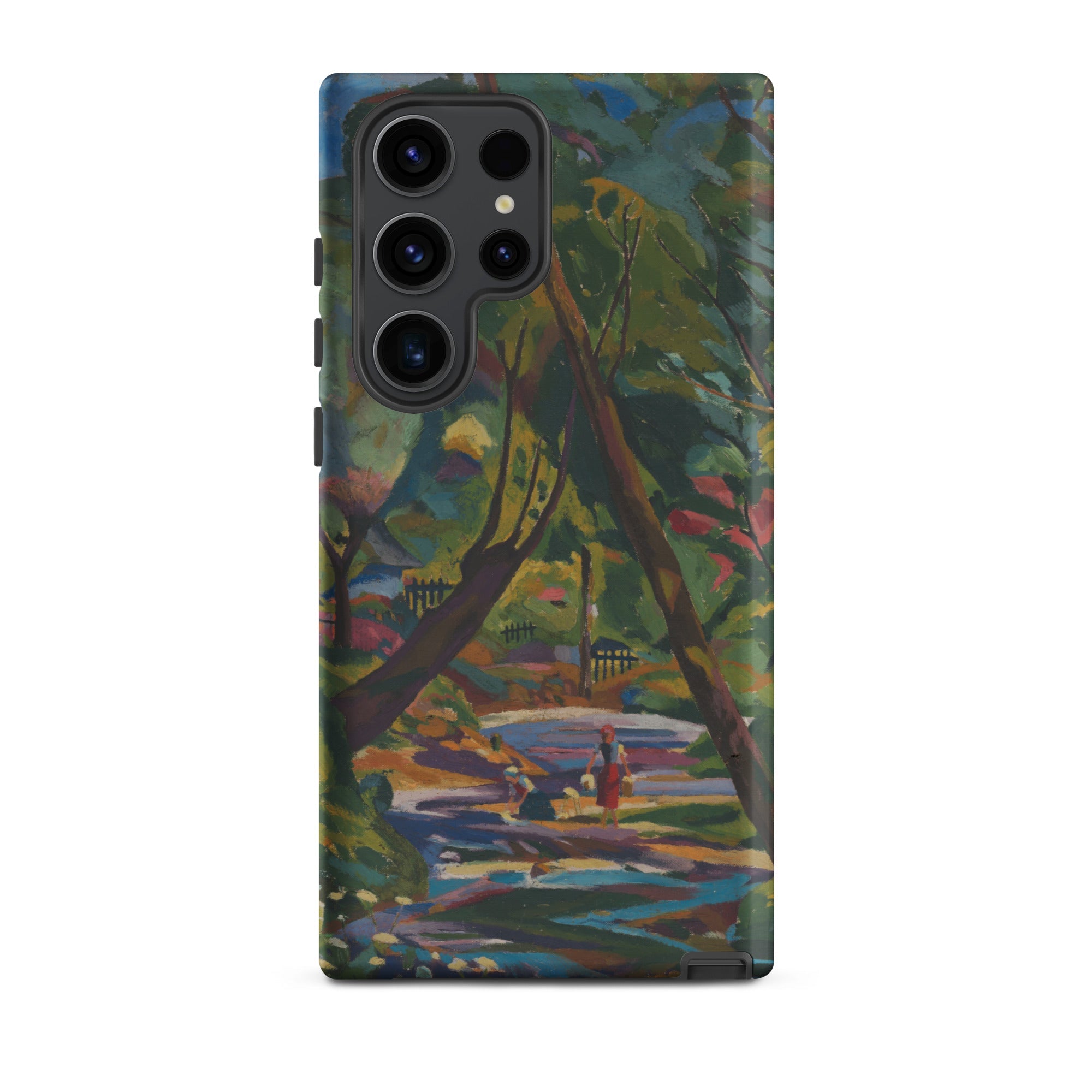 Kubinsky Stream Arnold Peter Weisz Kubinccan Samsung Case, Galaxy S23 Ultra / Matte, Smartphone Colorful Abstract Nature Themed Case