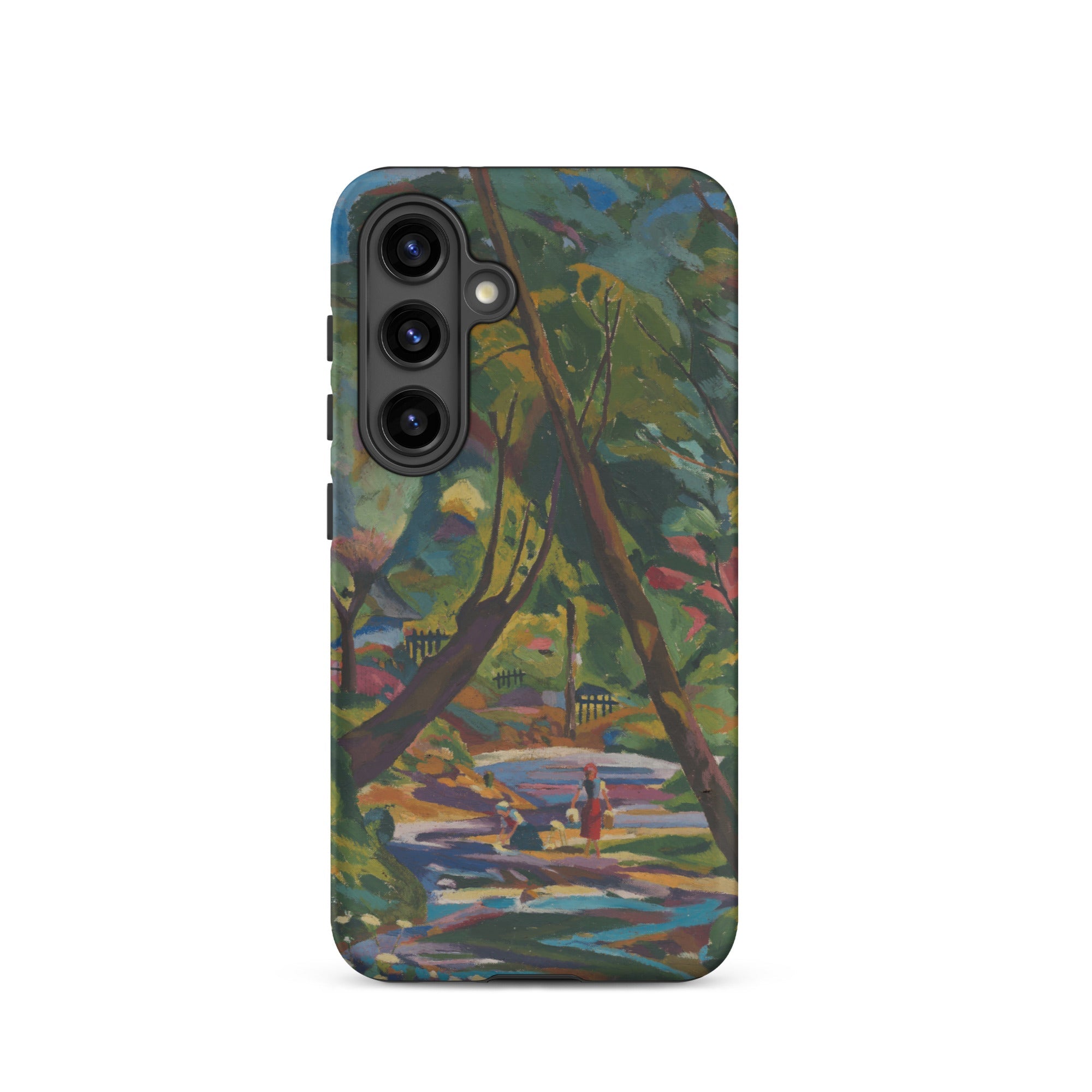 Kubinsky Stream Arnold Peter Weisz Kubinccan Samsung Case, Galaxy S24 / Matte, Smartphone Case Vibrant Impressionistic Landscape Painting