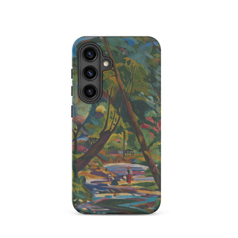 Kubinsky Stream - Arnold Peter Weisz Kubinccan Samsung Case, Galaxy S24 / Matte, Smartphone Case Vibrant Impressionistic Landscape Painting