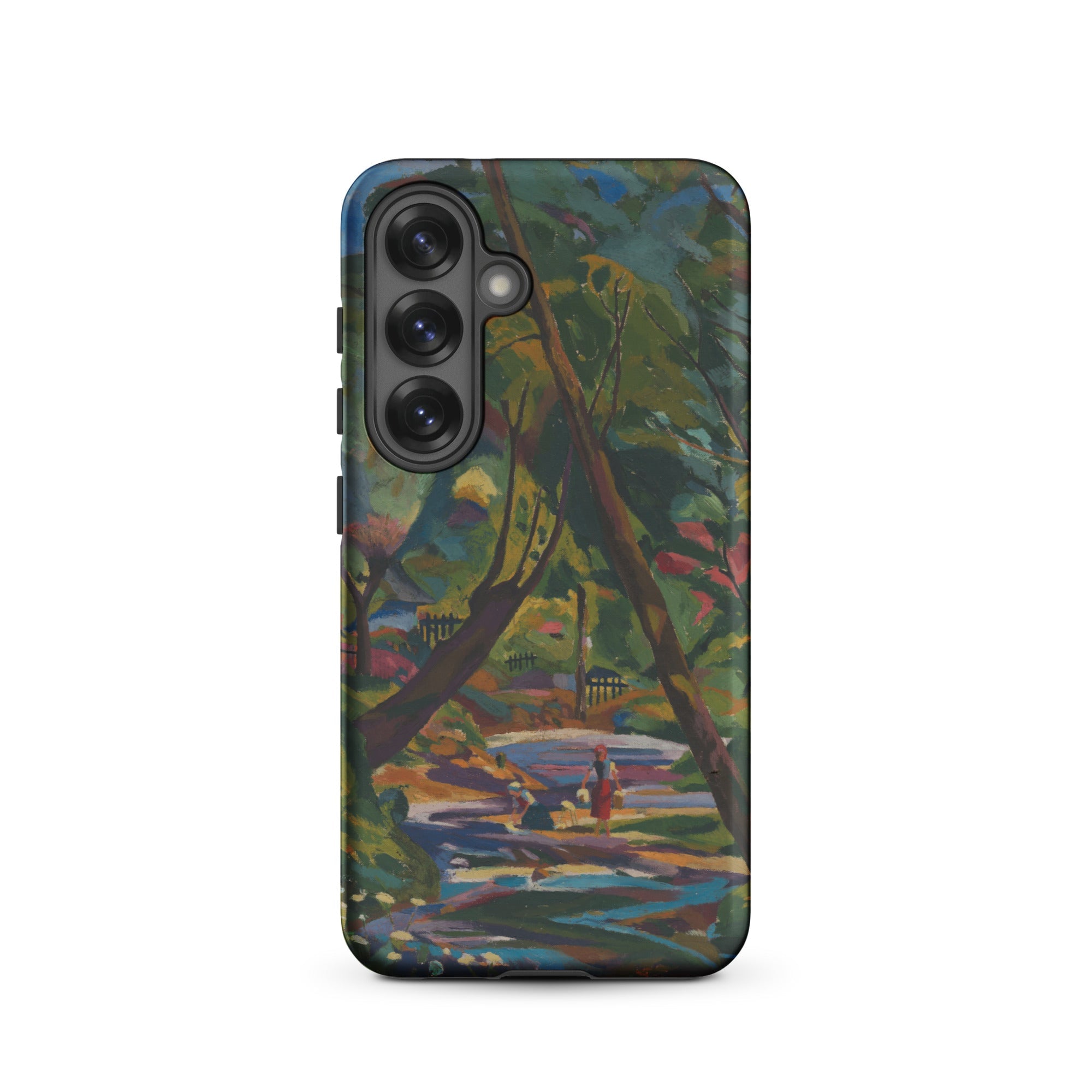 Kubinsky Stream Arnold Peter Weisz Kubinccan Samsung Case, Galaxy S25 / Matte, Smartphone Case Vibrant Impressionistic Landscape Painting