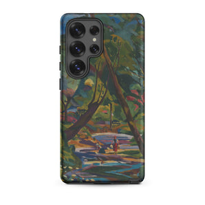 Kubinsky Stream - Arnold Peter Weisz Kubinccan Samsung Case, Galaxy S25 Ultra / Matte, Smartphone Vibrantly Painted Case Park Scene