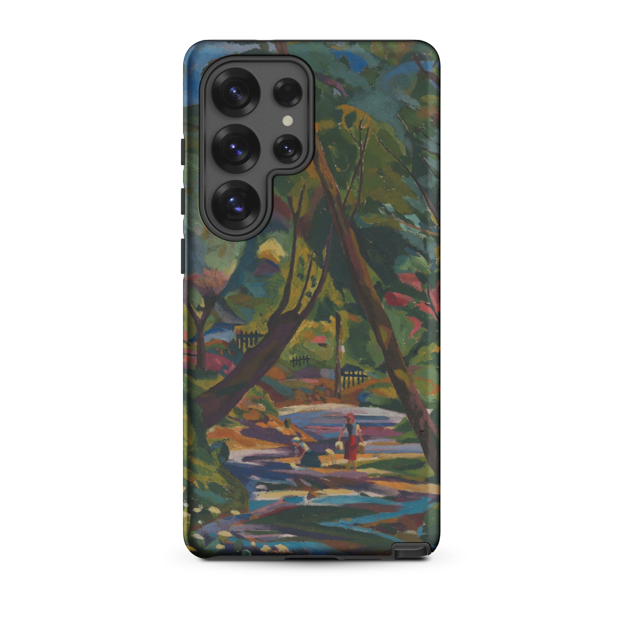 Kubinsky Stream Arnold Peter Weisz Kubinccan Samsung Case, Galaxy S25 Ultra / Matte, Smartphone Vibrantly Painted Case Park Scene