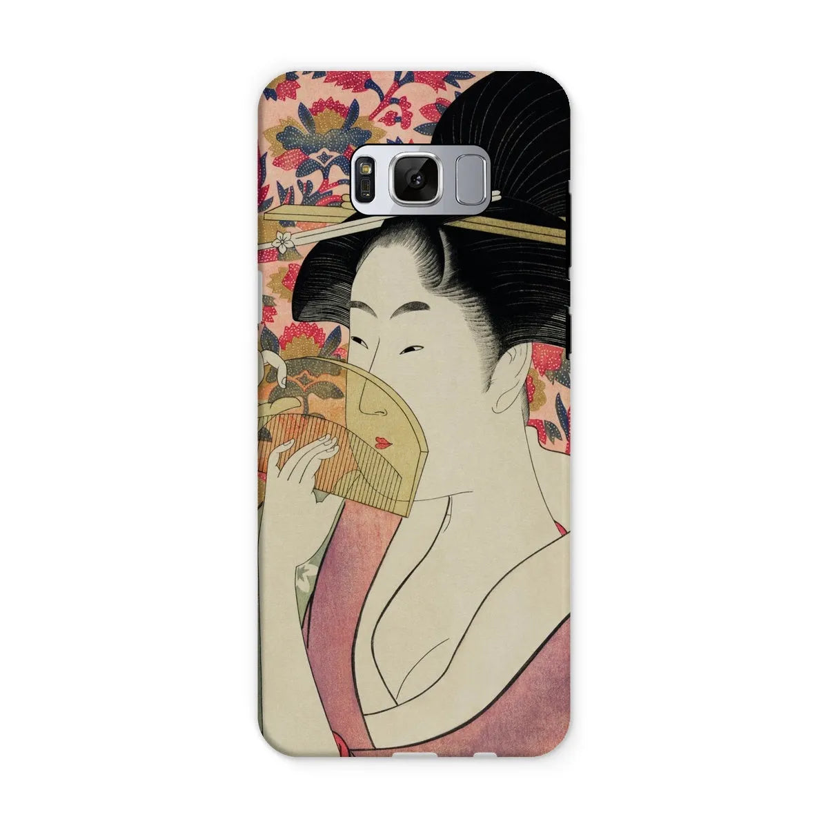 Kushi - Japanese Ukiyo-e Art Phone Case - Utamaro Kitagawa - Samsung Galaxy S8 / Matte - Mobile Phone Cases - Aesthetic