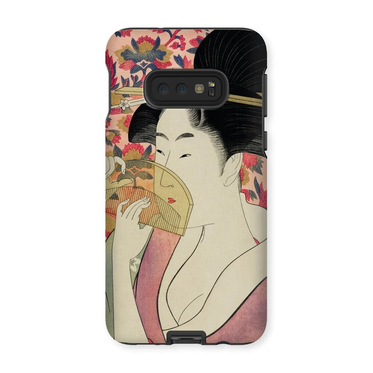 Kushi - Japanese Ukiyo-e Art Phone Case - Utamaro Kitagawa - Samsung Galaxy S10e / Matte - Mobile Phone Cases
