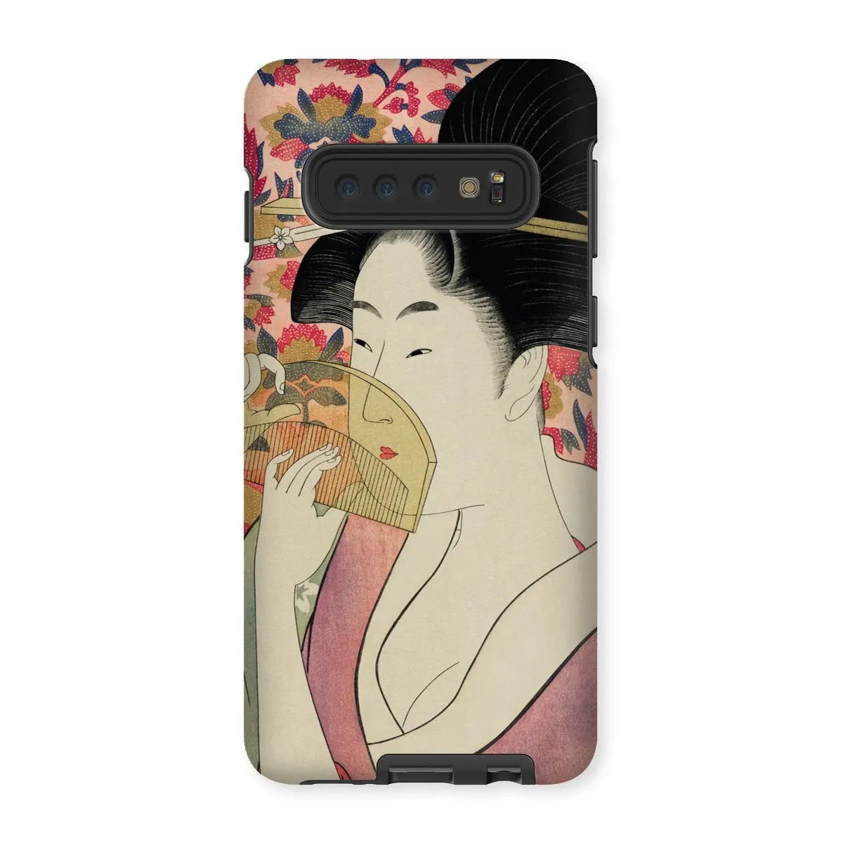 Kushi - Japanese Ukiyo-e Art Phone Case - Utamaro Kitagawa - Samsung Galaxy S10 / Matte - Mobile Phone Cases