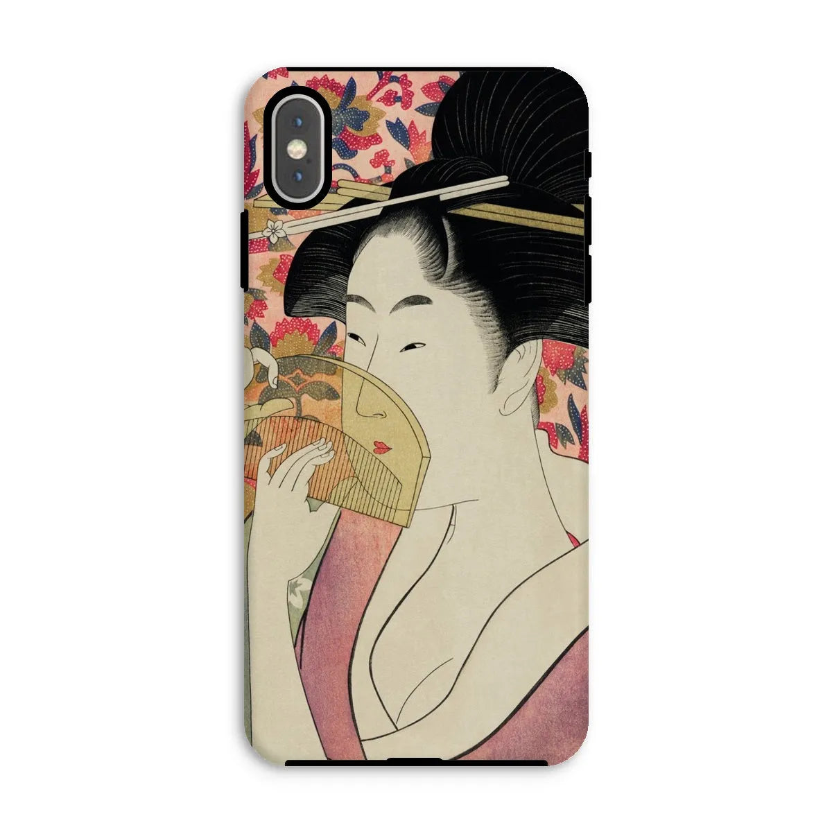 Kushi - Japanese Ukiyo-e Art Phone Case - Utamaro Kitagawa - Iphone Xs Max / Matte - Mobile Phone Cases - Aesthetic Art