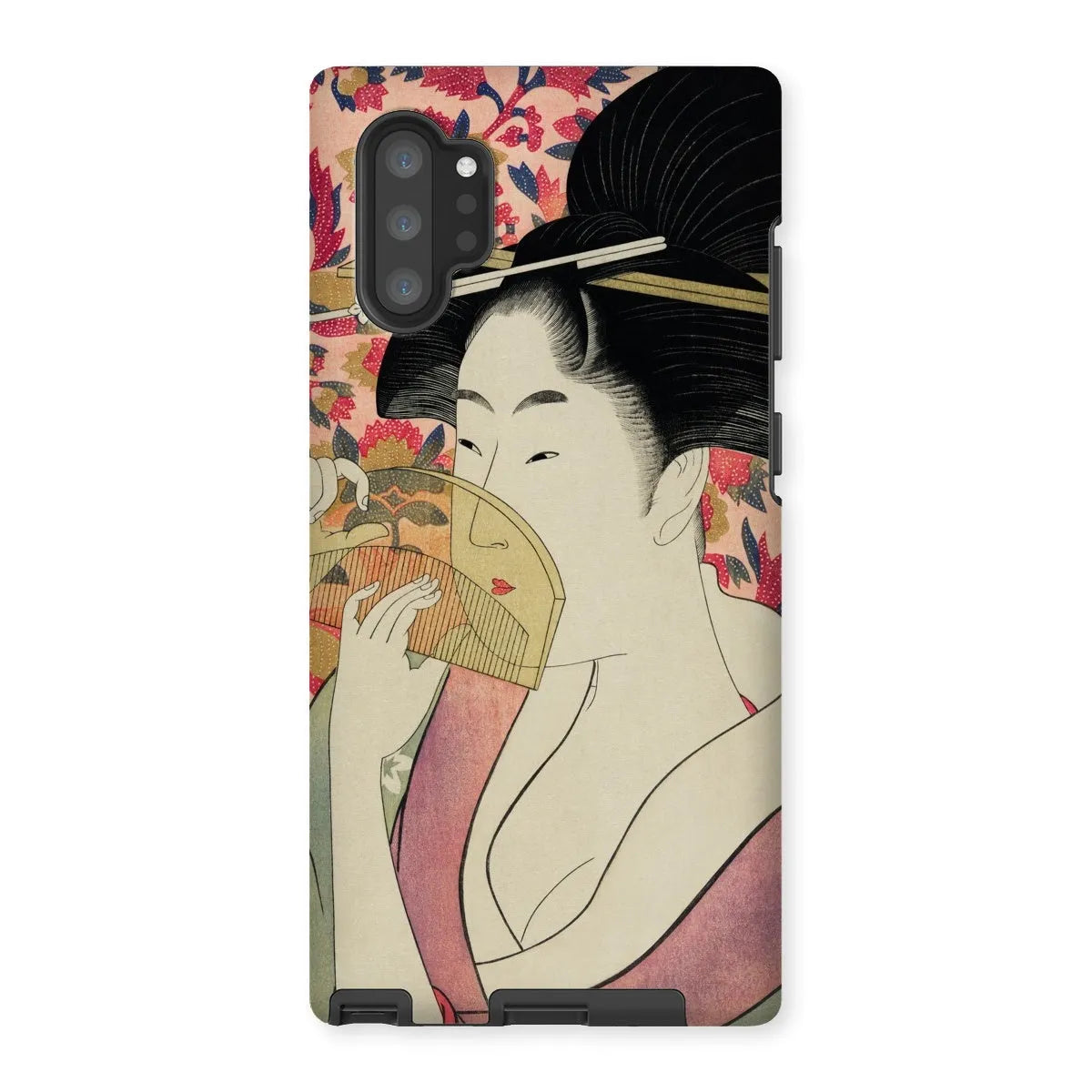Kushi - Japanese Ukiyo-e Art Phone Case - Utamaro Kitagawa - Samsung Galaxy Note 10p / Matte - Mobile Phone Cases
