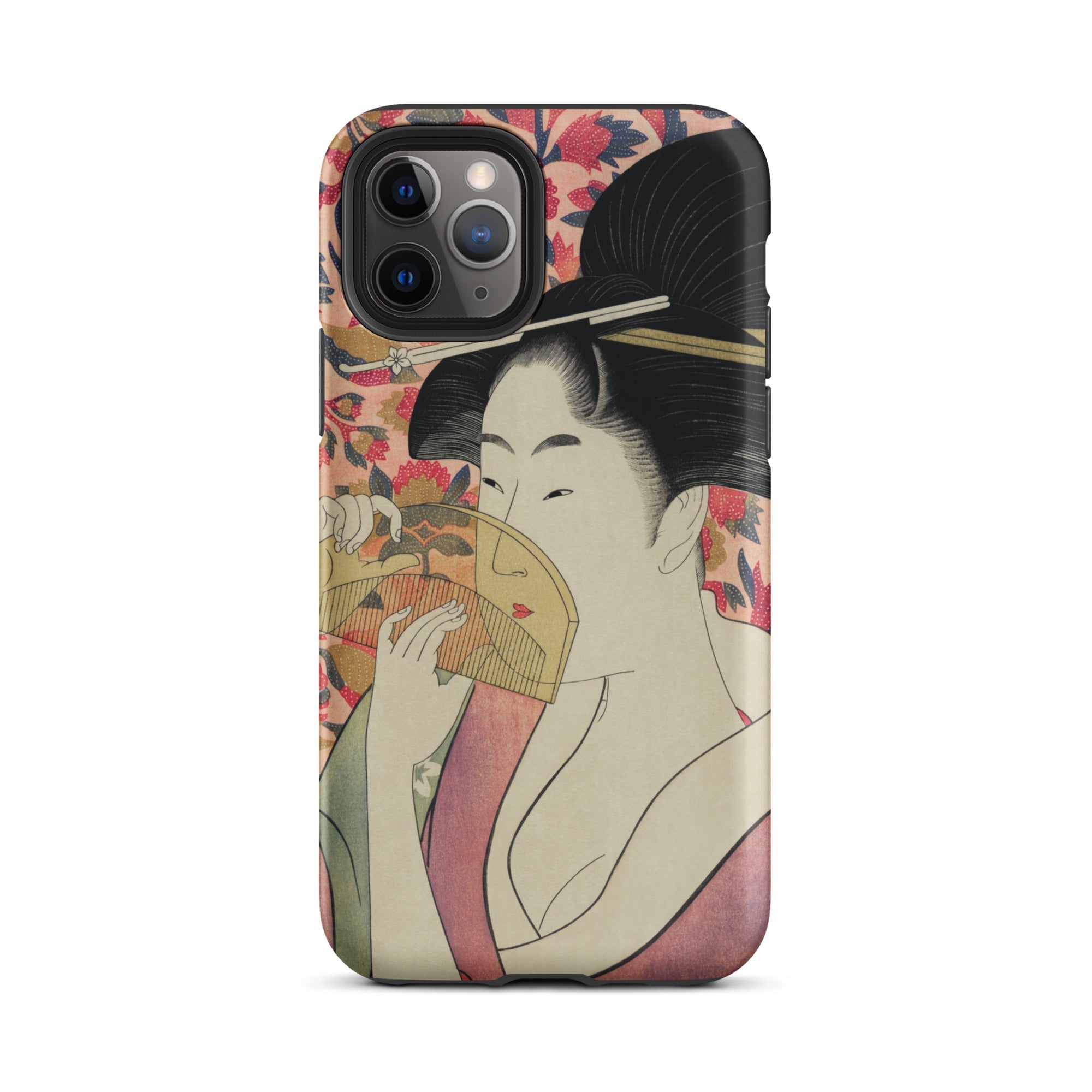 Kushi Kitagawa Utamaro Ukiyo e Iphone Case, 11 Pro / Matte, Smartphone Case Geisha Design