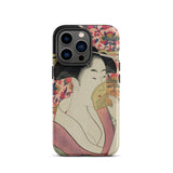 Kushi - Kitagawa Utamaro Ukiyo-e Iphone Case, 13 Pro / Matte, Iphone 15 Pro Max Case Japanese Ukiyo-e-style Painting