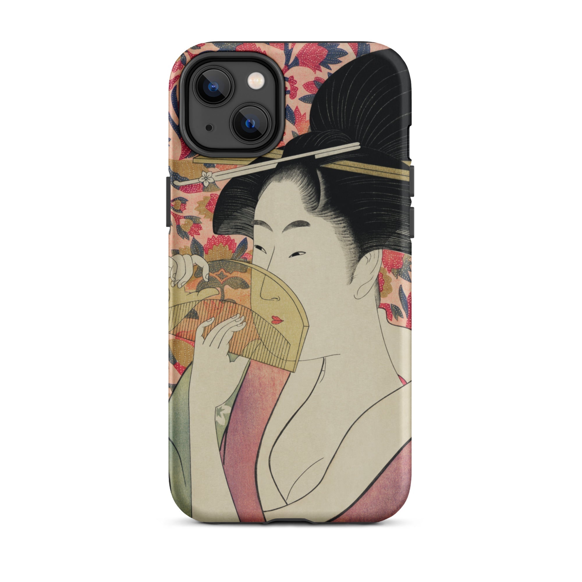 Kushi Kitagawa Utamaro Ukiyo e Iphone Case, 14 Plus / Matte, Phone Case Japanese Art