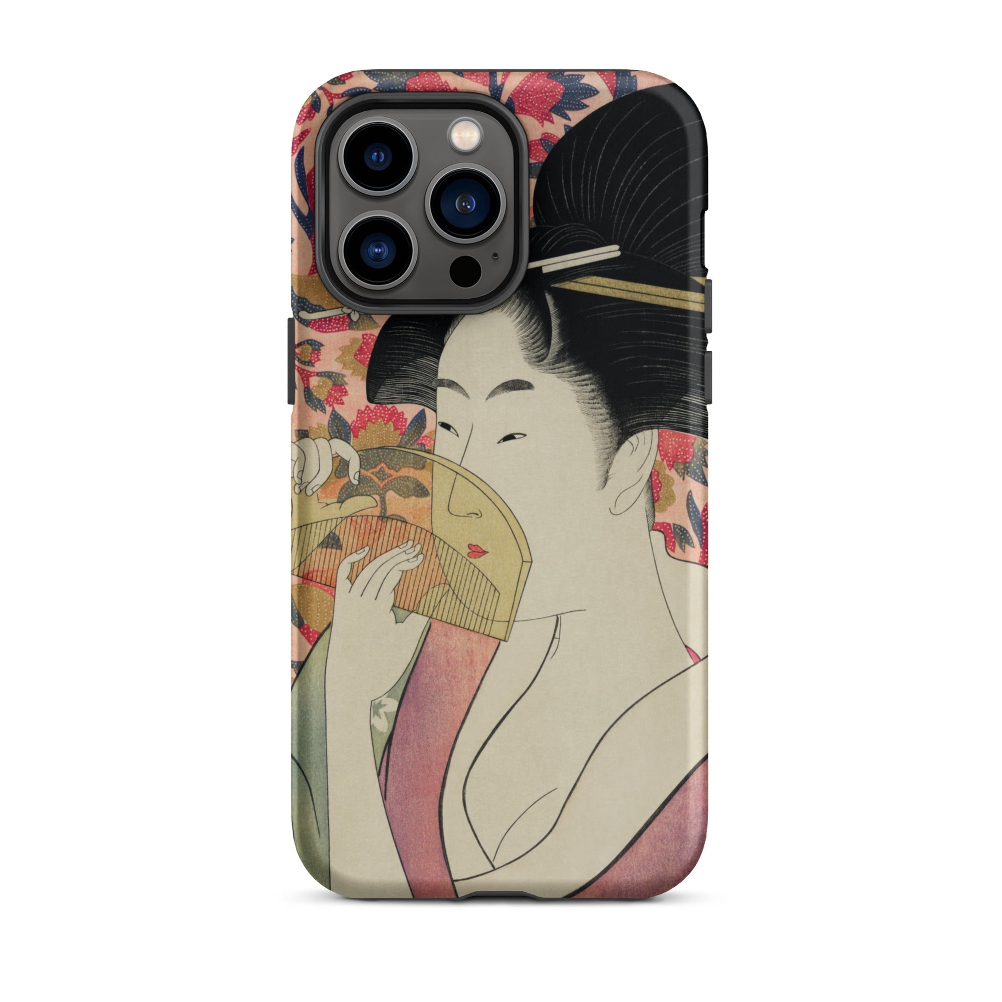 Kushi Kitagawa Utamaro Ukiyo e Iphone Case, 14 Pro Max / Matte, Phone Case Japanese Art