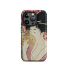 Kushi Kitagawa Utamaro Ukiyo e Iphone Case, 15 Pro / Matte, Phone Case Geisha Design
