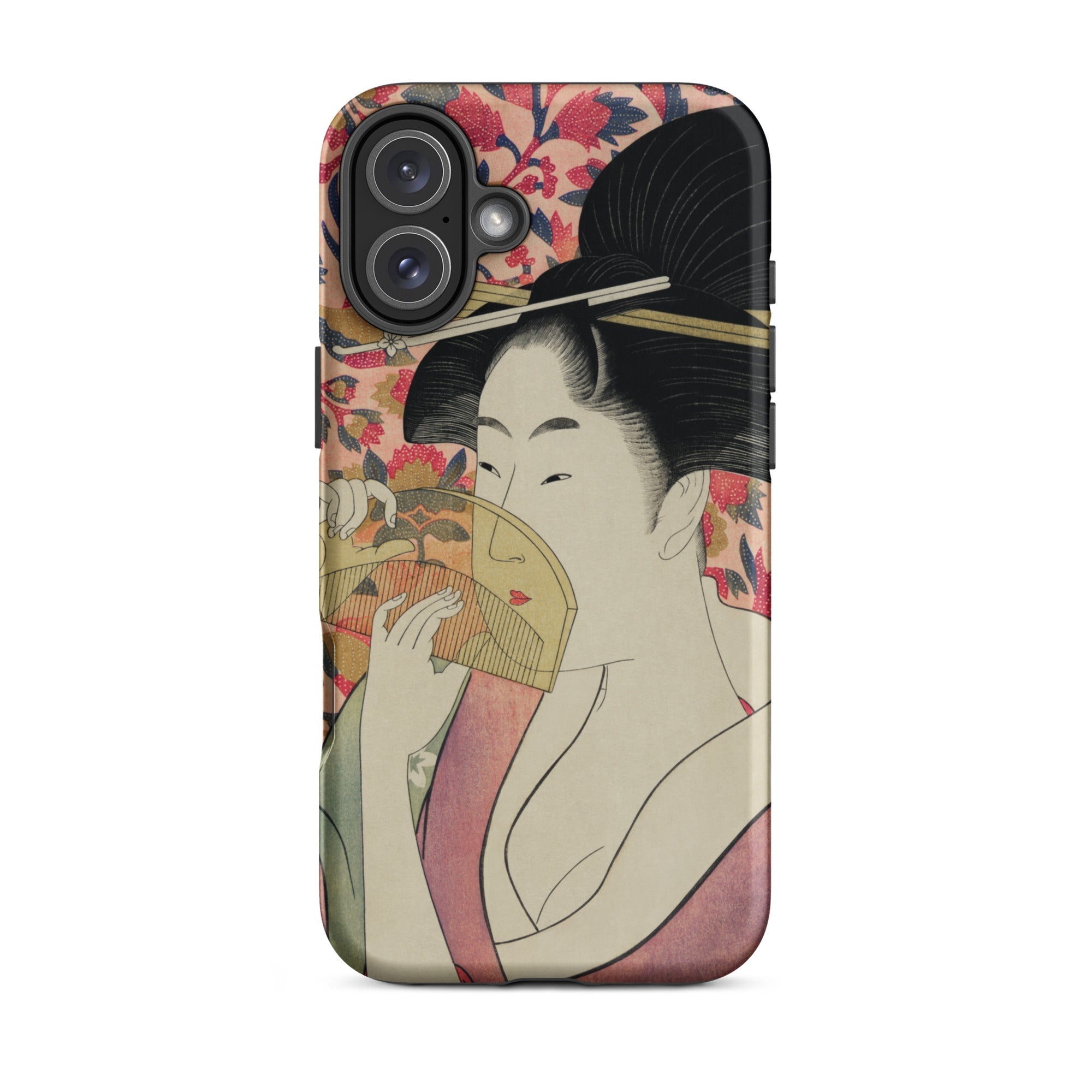 Kushi Kitagawa Utamaro Ukiyo e Iphone Case, 16 Plus / Matte, Phone Case Japanese Art