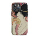Kushi Kitagawa Utamaro Ukiyo e Iphone Case, 16 Pro Max / Matte, Geisha Themed Phone Case