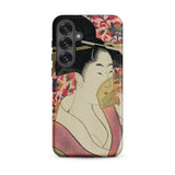 Kushi - Kitagawa Utamaro Ukiyo-e Phone Case, Samsung Galaxy S25 Plus / Matte, Mobile Cases, Toby Leon