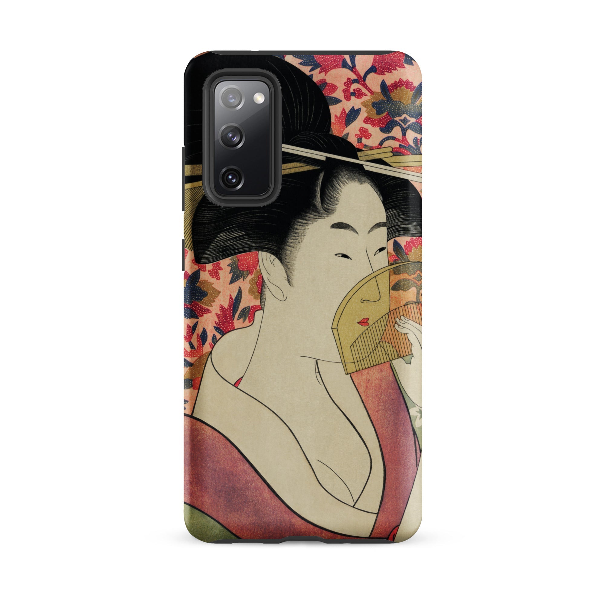 Kushi Kitagawa Utamaro Ukiyo e Samsung Case, Galaxy S20 Fe / Matte, Smartphone Case Traditional Japanese Ukiyo Style Illustration Woman