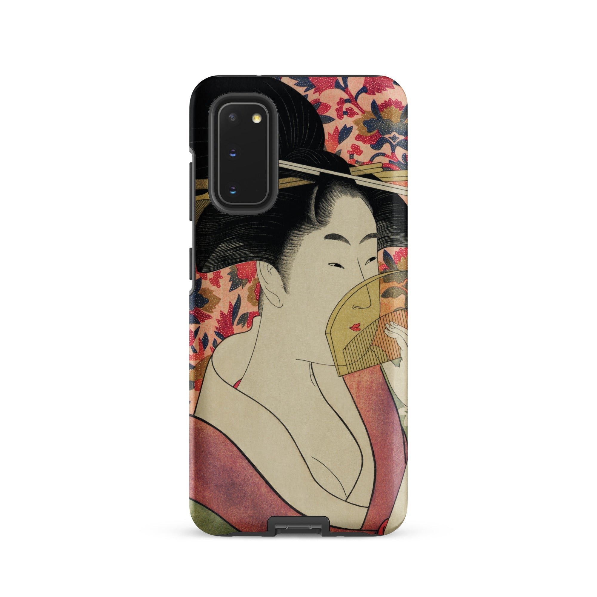 Kushi Kitagawa Utamaro Ukiyo e Samsung Case, Galaxy S20 / Matte, Smartphone Case Traditional Japanese Ukiyo Style Illustration Woman
