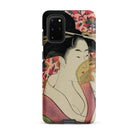 Kushi Kitagawa Utamaro Ukiyo e Samsung Case, Galaxy S20 Plus / Matte, Smartphone Case Japanese Ukiyo Style Illustration Woman Fan