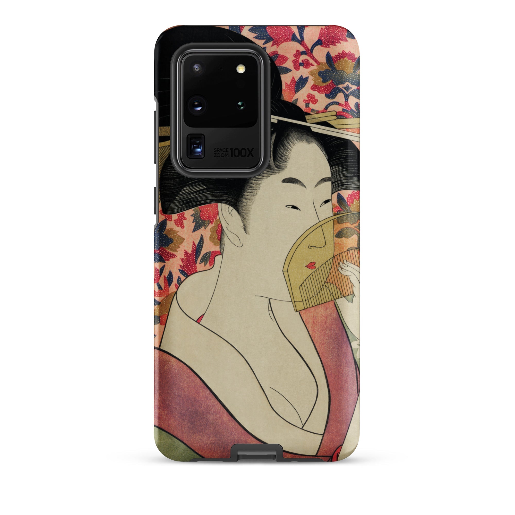 Kushi Kitagawa Utamaro Ukiyo e Samsung Case, Galaxy S20 Ultra / Matte, Smartphone Case Traditional Japanese Ukiyo Style Illustration Woman