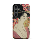 Kushi Kitagawa Utamaro Ukiyo e Samsung Case, Galaxy S24 Plus / Matte, Phone Case Traditional Japanese Ukiyo Style Painting Woman