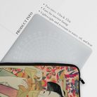 Kushi - Utamaro Kitagawa Ukiyo-e Art Laptop Sleeve, Laptop Sleeve Colorful Floral Artwork