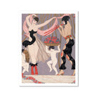 La Danse Des Fleurs - George Barbier 1920s Art Print, Art Deco-style Illustration Dancers Fabrics Roses