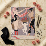 La Danse Des Fleurs - George Barbier 1920s Art Print Art Deco-style Rectangular Print Two Dancers Black Beige Georges Barbier’s Art,