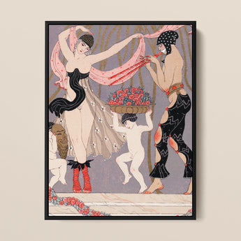 La Danse Des Fleurs - George Barbier 1920s Art Print, Georges Barbier’s Art, Mesmerizing Pochoir Print, Danse Des Fleurs